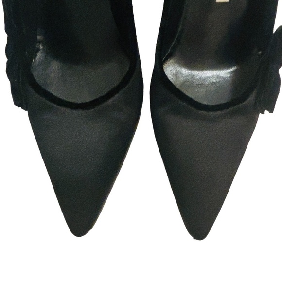 MANOLO Blahnik Satin Bow Pump High Heels SZ 40 US 10 - Picture 13 of 15